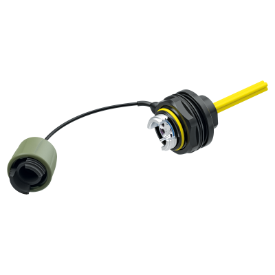 FIBERFOX - Fiber Optics Chassis Connector EBC25 4CH with Cable - Green V1 offen